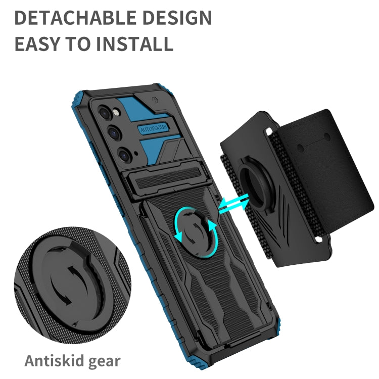 For Samsung Galaxy S20 FE Kickstand Detachable Armband Phone Case