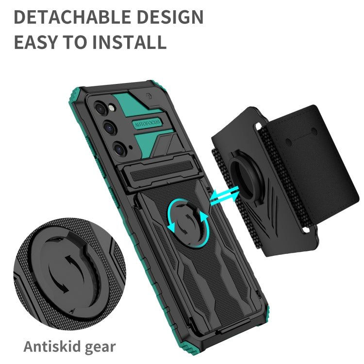 For Samsung Galaxy S20 FE Kickstand Detachable Armband Phone Case