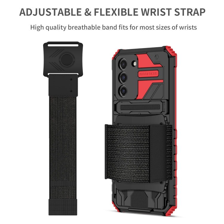 For Samsung Galaxy S21 5G Kickstand Detachable Armband Phone Case