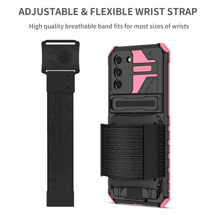 For Samsung Galaxy S21+ 5G Kickstand Detachable Armband Phone Case