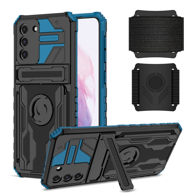 For Samsung Galaxy S21+ 5G Kickstand Detachable Armband Phone Case