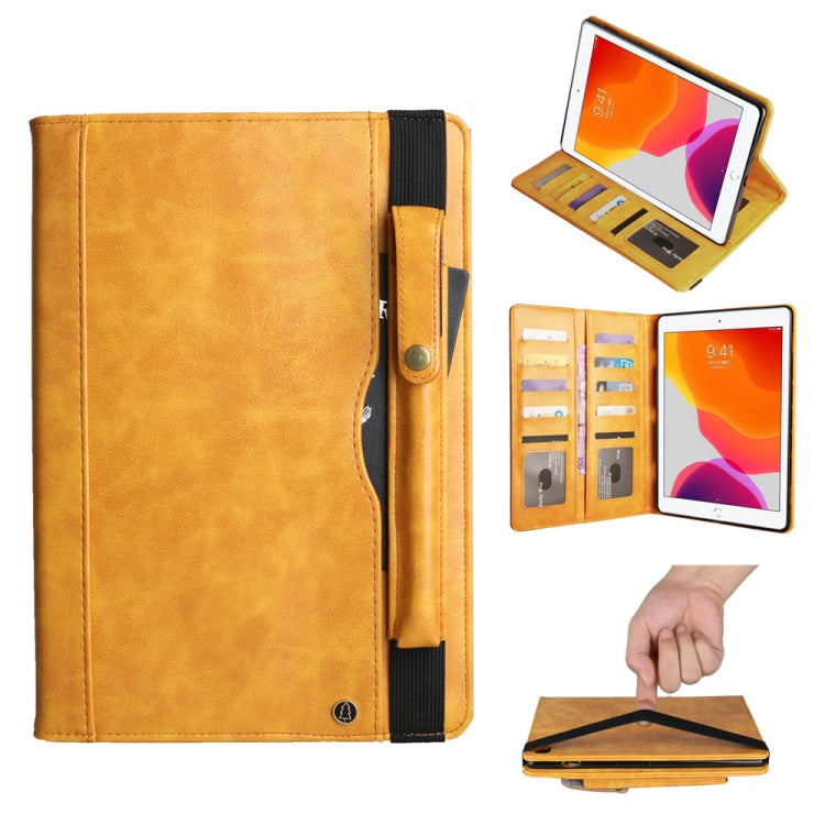 For iPad 10.2 Crazy Horse Texture Horizontal Flip PU Leather Case with Card Slots & Pen Slot & Holder & Wallet