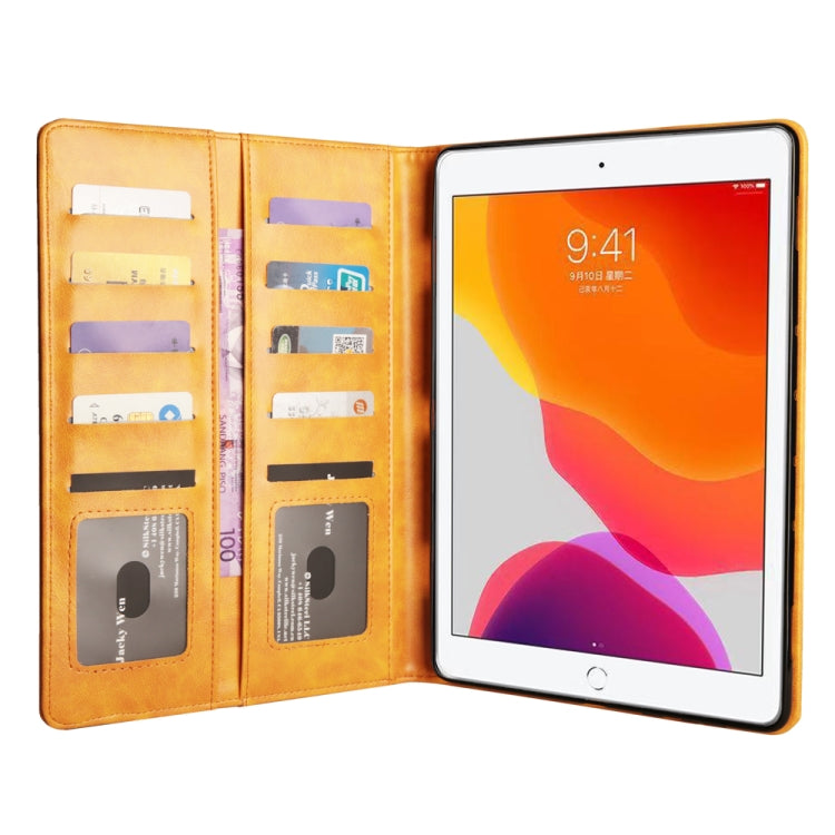 For iPad 10.2 Crazy Horse Texture Horizontal Flip PU Leather Case with Card Slots & Pen Slot & Holder & Wallet