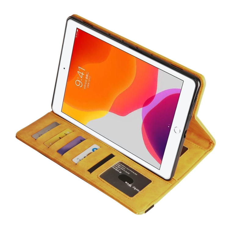 For iPad 10.2 Crazy Horse Texture Horizontal Flip PU Leather Case with Card Slots & Pen Slot & Holder & Wallet
