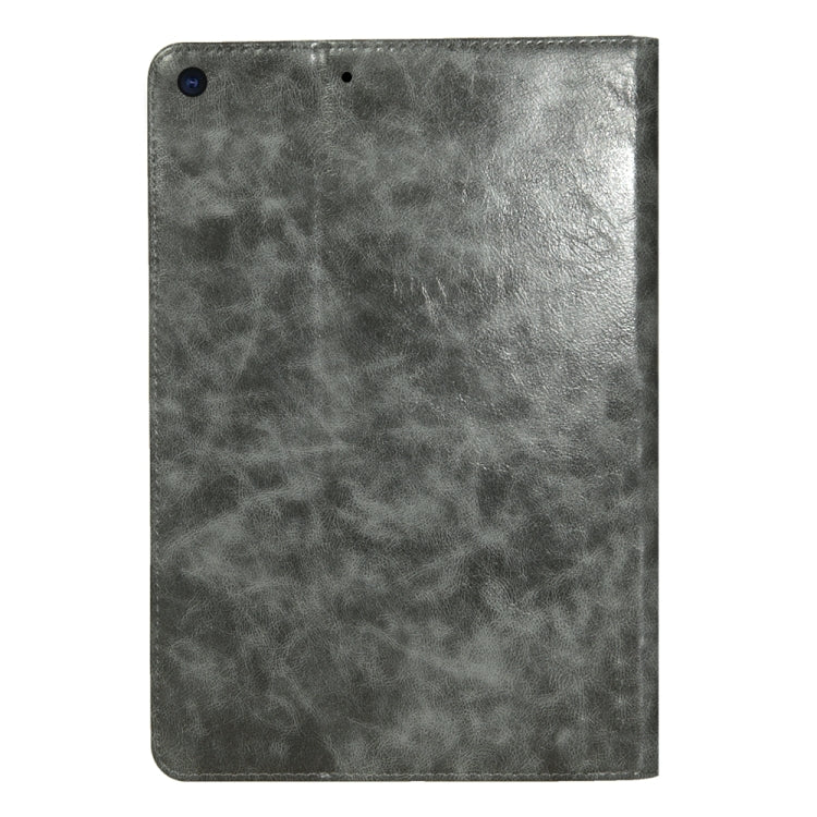 For iPad 10.2 Crazy Horse Texture Horizontal Flip PU Leather Case with Card Slots & Pen Slot & Holder & Wallet
