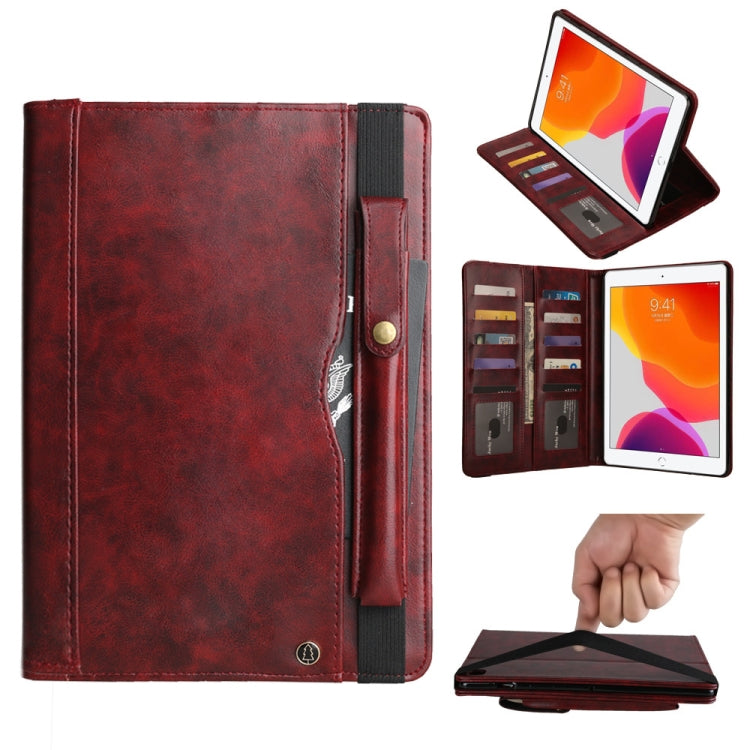 For iPad 10.2 Crazy Horse Texture Horizontal Flip PU Leather Case with Card Slots & Pen Slot & Holder & Wallet