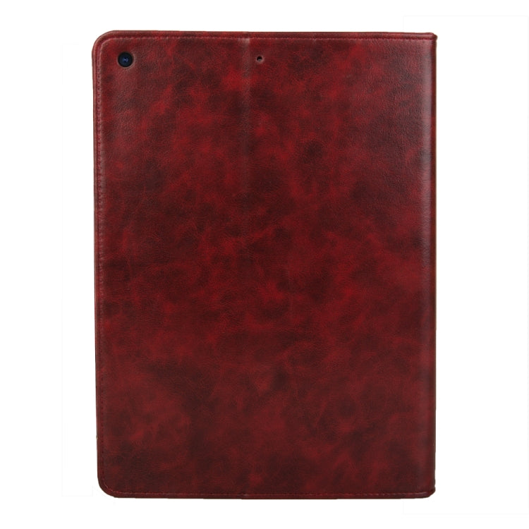 For iPad 10.2 Crazy Horse Texture Horizontal Flip PU Leather Case with Card Slots & Pen Slot & Holder & Wallet