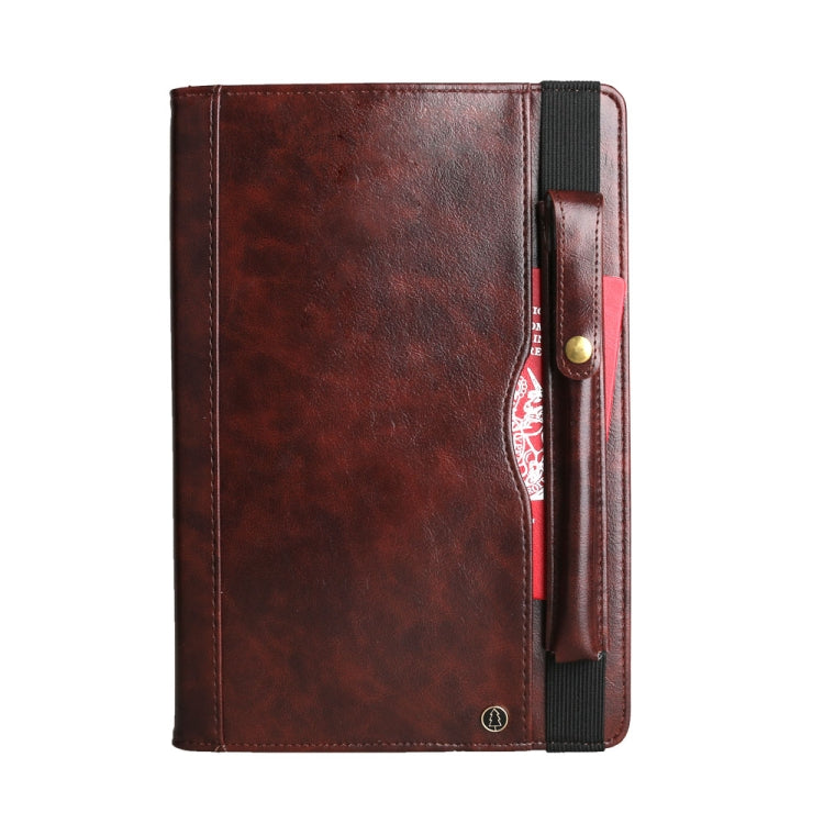 For iPad 10.2 Crazy Horse Texture Horizontal Flip PU Leather Case with Card Slots & Pen Slot & Holder & Wallet