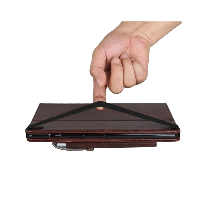 For iPad 10.2 Crazy Horse Texture Horizontal Flip PU Leather Case with Card Slots & Pen Slot & Holder & Wallet