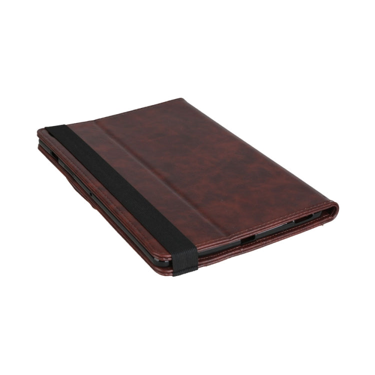 For iPad 10.2 Crazy Horse Texture Horizontal Flip PU Leather Case with Card Slots & Pen Slot & Holder & Wallet