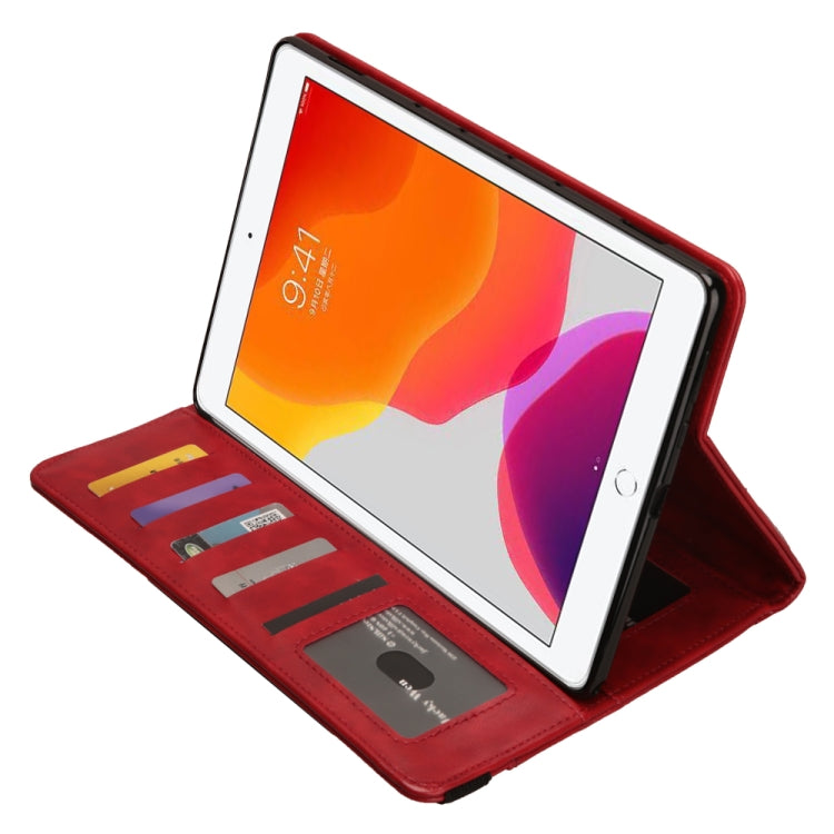 For iPad 10.2 Crazy Horse Texture Horizontal Flip PU Leather Case with Card Slots & Pen Slot & Holder & Wallet