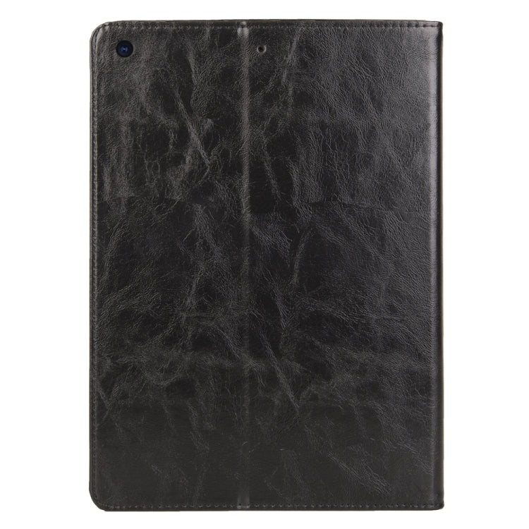 For iPad 10.2 Crazy Horse Texture Horizontal Flip PU Leather Case with Card Slots & Pen Slot & Holder & Wallet