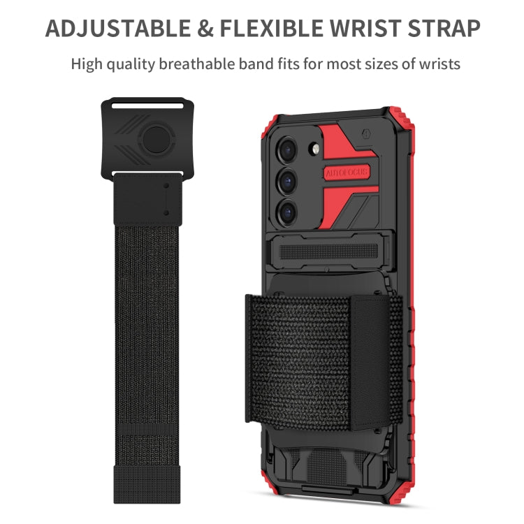 For Samsung Galaxy S21 FE 5G Kickstand Detachable Armband Phone Case
