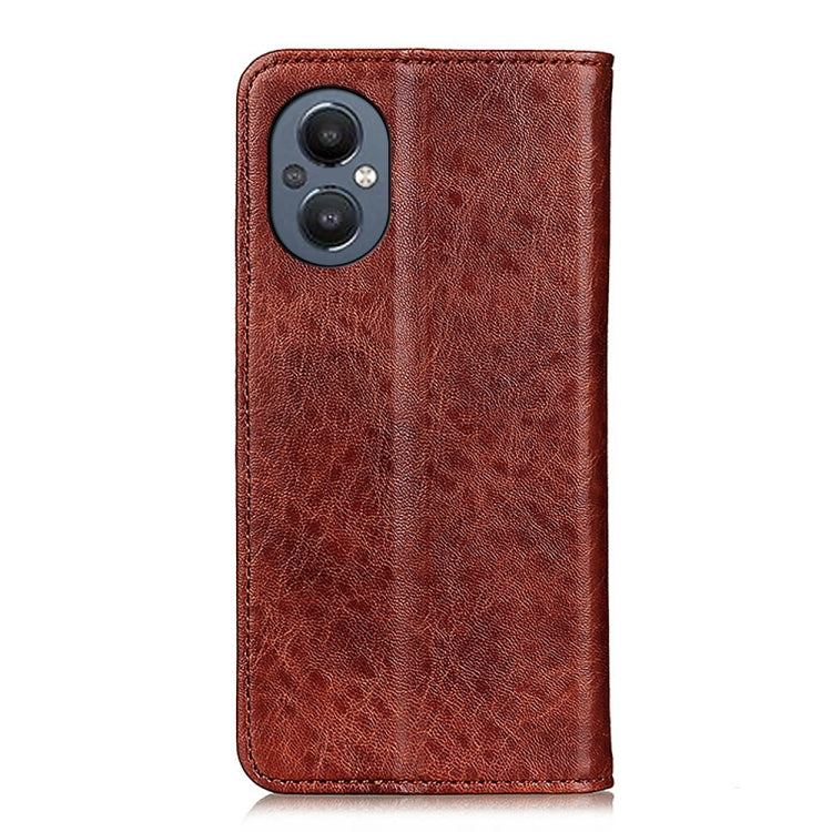 For OnePlus Nord N20 5G Magnetic Crazy Horse Texture Horizontal Flip Leather Phone Case