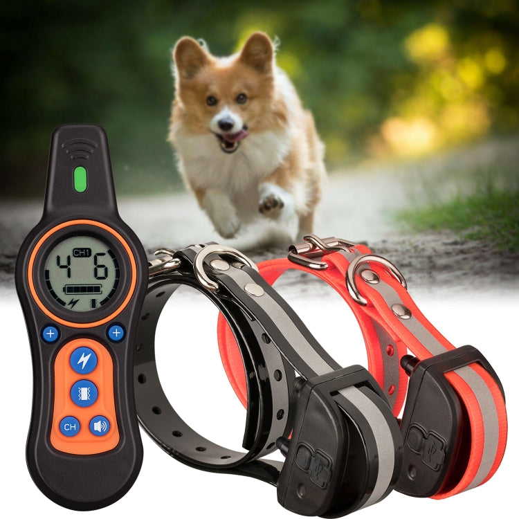 WL-0225 Remote Control Trainer Training Dog Barking Control Collar, Style:1 to 3