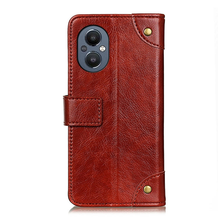 For OnePlus Nord N20 5G Copper Buckle Nappa Texture Horizontal Flip Leather Phone Case with Holder & Card Slots & Wallet