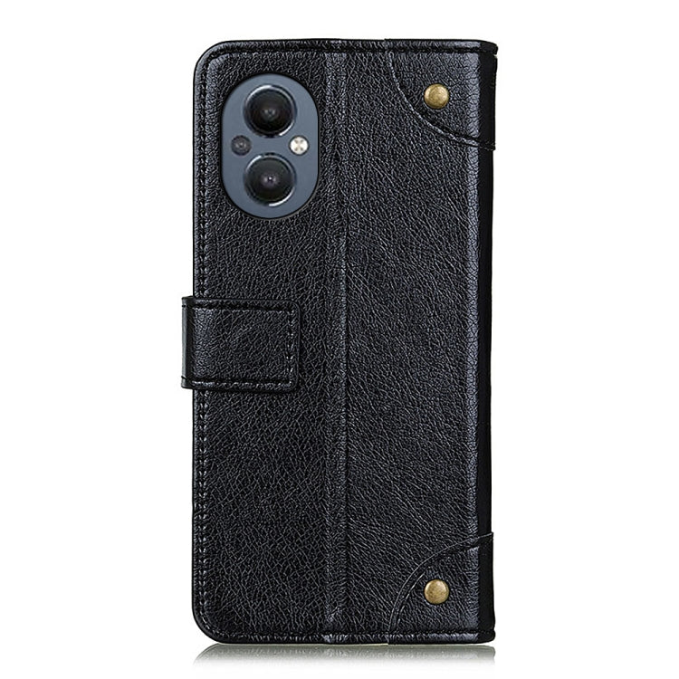 For OnePlus Nord N20 5G Copper Buckle Nappa Texture Horizontal Flip Leather Phone Case with Holder & Card Slots & Wallet
