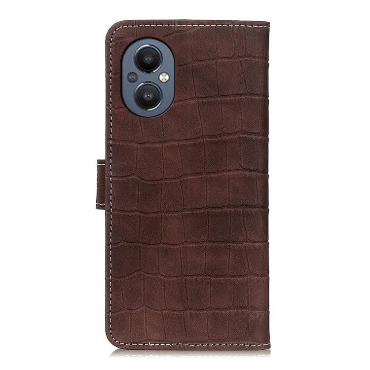 For OnePlus Nord N20 5G Magnetic Crocodile Texture Horizontal Flip Leather Phone Case