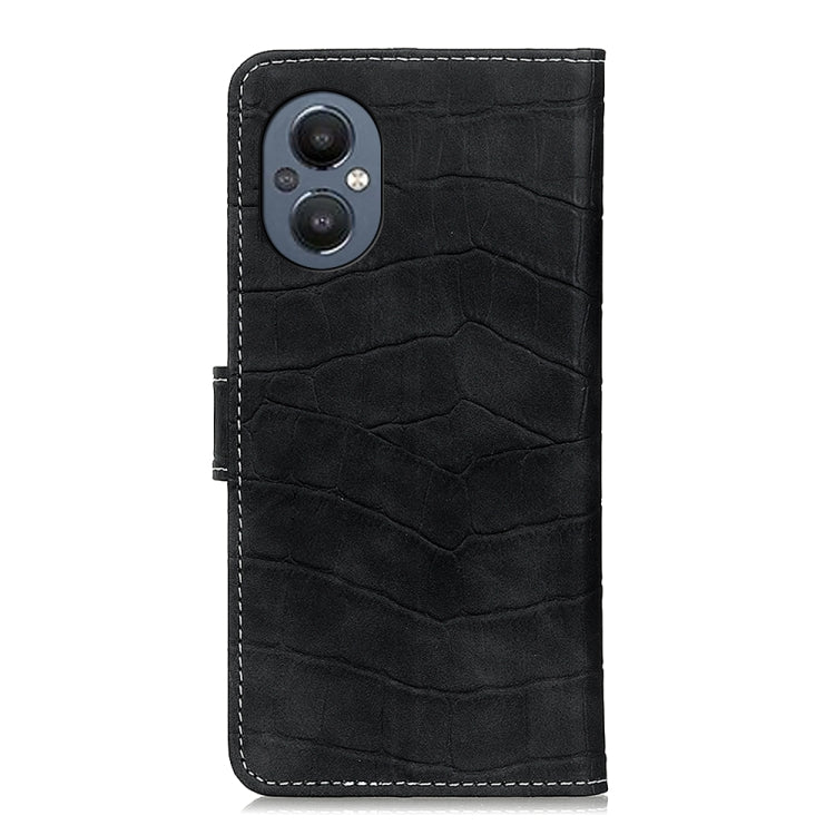 For OnePlus Nord N20 5G Magnetic Crocodile Texture Horizontal Flip Leather Phone Case