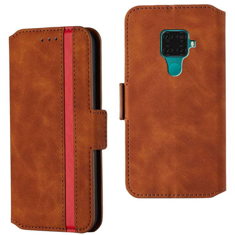 For Huawei Mate 30 Lite Retro Frosted Oil Side Horizontal Flip Case with Holder & Card Slots