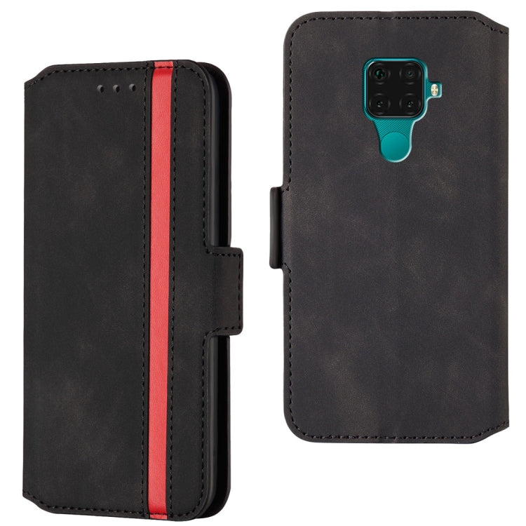 For Huawei Mate 30 Lite Retro Frosted Oil Side Horizontal Flip Case with Holder & Card Slots