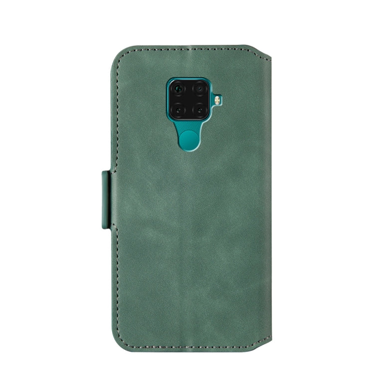For Huawei Mate 30 Lite Retro Frosted Oil Side Horizontal Flip Case with Holder & Card Slots
