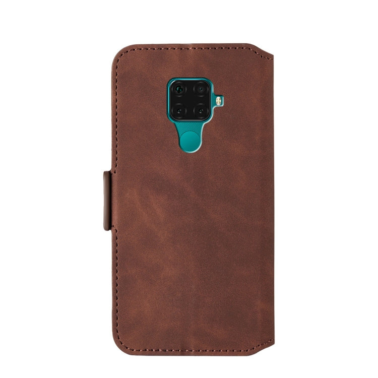 For Huawei Mate 30 Lite Retro Frosted Oil Side Horizontal Flip Case with Holder & Card Slots