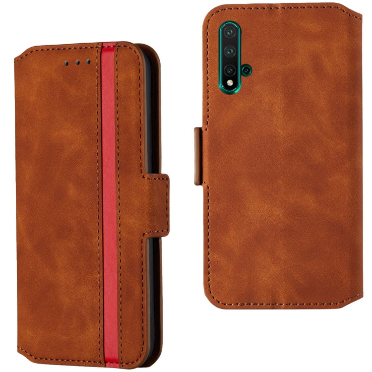 For Huawei Honor 20 Retro Frosted Oil Side Horizontal Flip Case with Holder & Card Slots