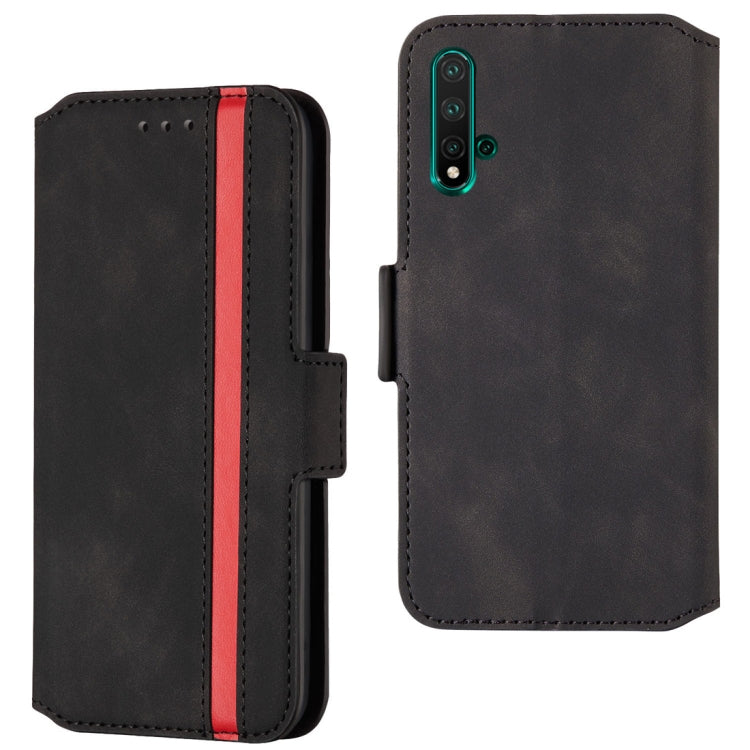 For Huawei Honor 20 Retro Frosted Oil Side Horizontal Flip Case with Holder & Card Slots