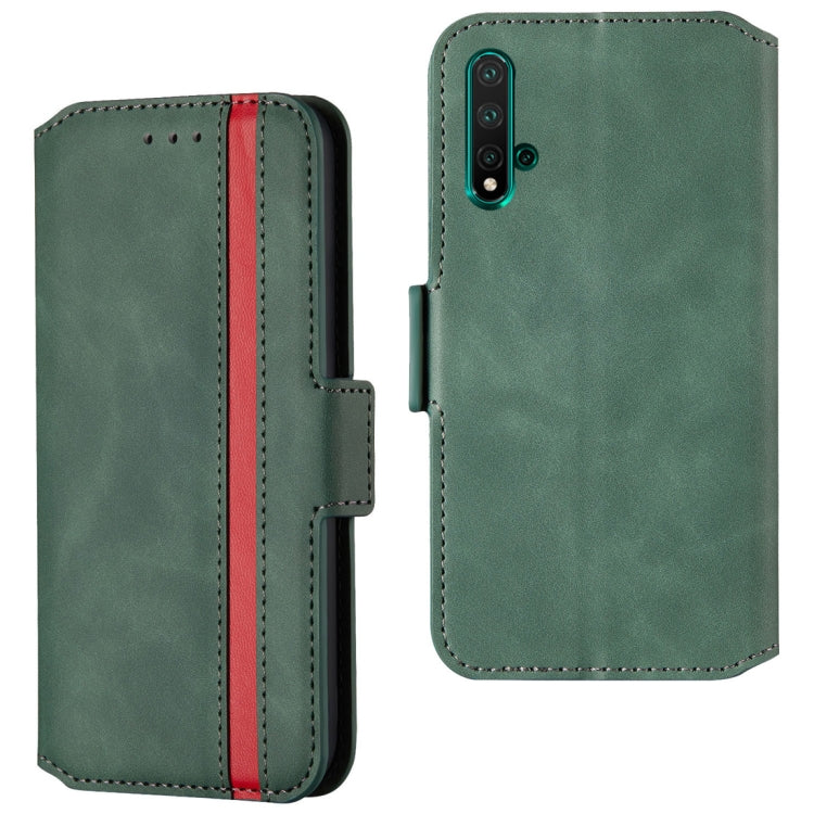 For Huawei Honor 20 Retro Frosted Oil Side Horizontal Flip Case with Holder & Card Slots