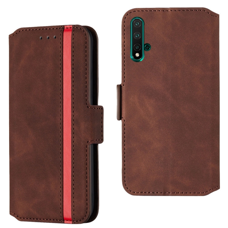 For Huawei Honor 20 Retro Frosted Oil Side Horizontal Flip Case with Holder & Card Slots
