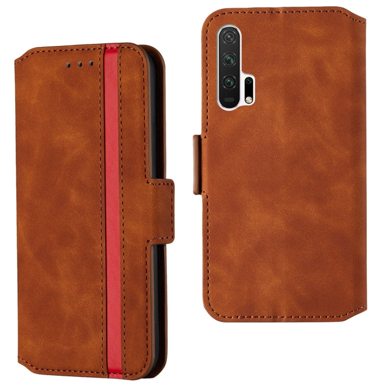 For Huawei Honor 20 Pro Retro Frosted Oil Side Horizontal Flip Case with Holder & Card Slots
