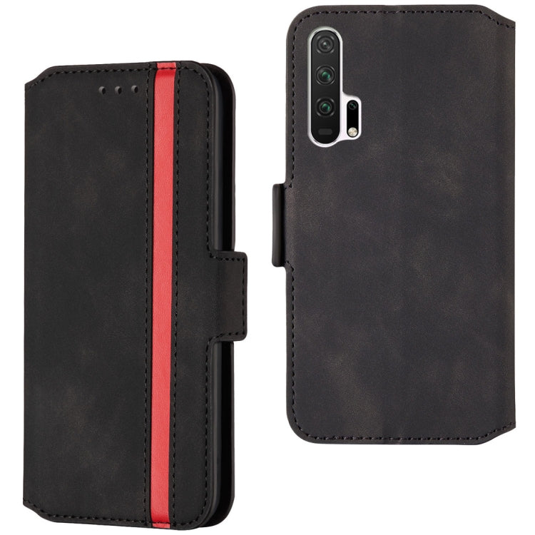 For Huawei Honor 20 Pro Retro Frosted Oil Side Horizontal Flip Case with Holder & Card Slots