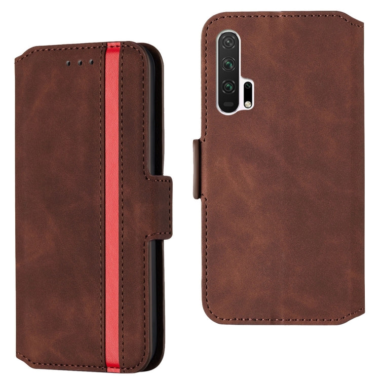For Huawei Honor 20 Pro Retro Frosted Oil Side Horizontal Flip Case with Holder & Card Slots