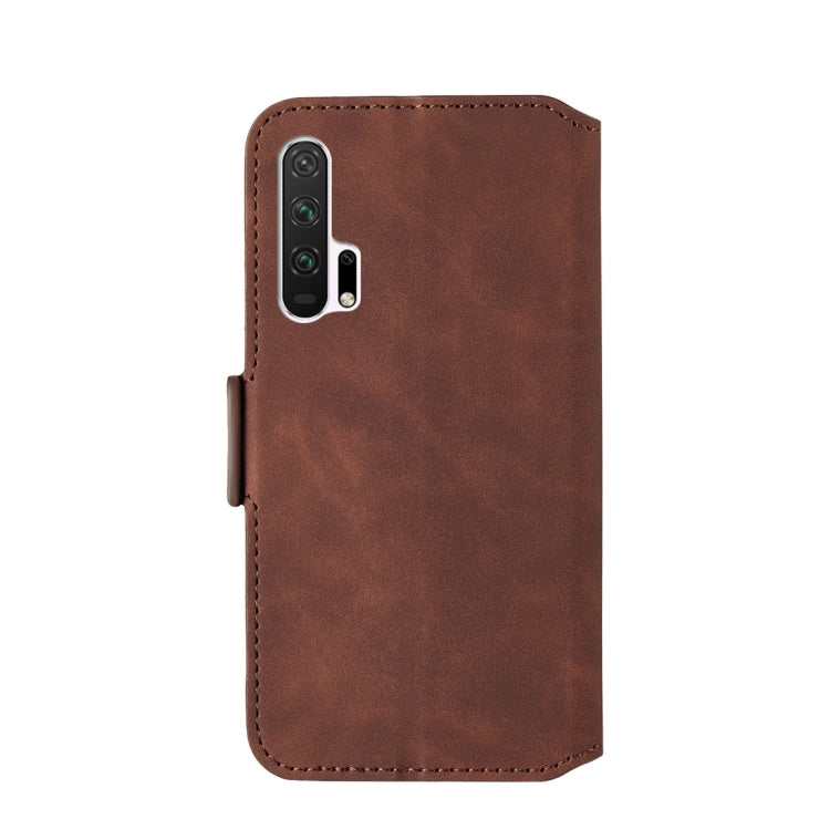 For Huawei Honor 20 Pro Retro Frosted Oil Side Horizontal Flip Case with Holder & Card Slots
