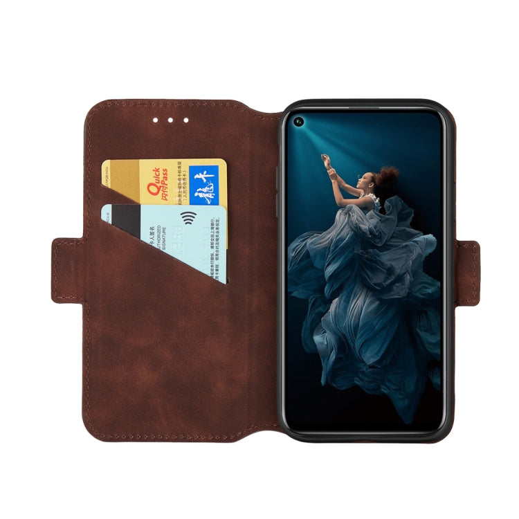 For Huawei Honor 20 Pro Retro Frosted Oil Side Horizontal Flip Case with Holder & Card Slots