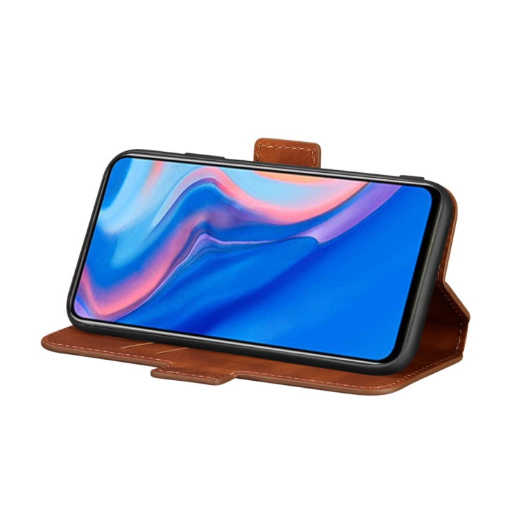 For Huawei P Smart Z Retro Frosted Oil Side Horizontal Flip Case with Holder & Card Slots