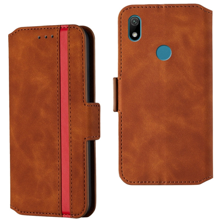 For Huawei Y5 (2019) / Honor 8S Retro Frosted Oil Side Horizontal Flip Case with Holder & Card Slots