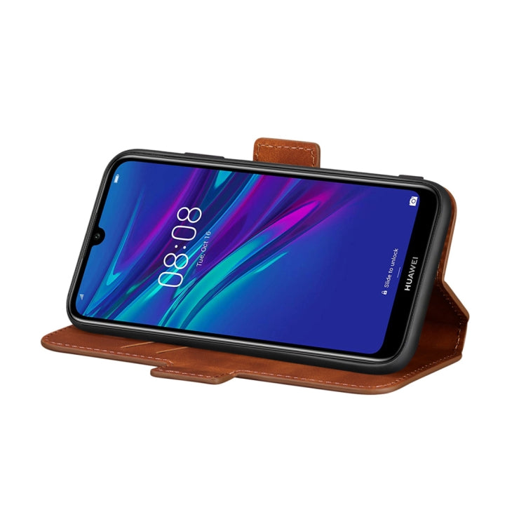 For Huawei Y5 (2019) / Honor 8S Retro Frosted Oil Side Horizontal Flip Case with Holder & Card Slots