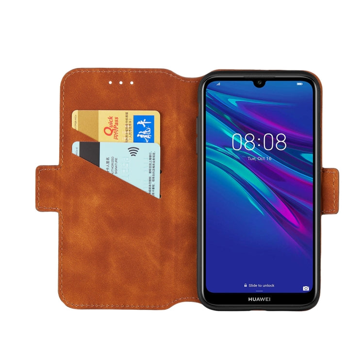 For Huawei Y5 (2019) / Honor 8S Retro Frosted Oil Side Horizontal Flip Case with Holder & Card Slots