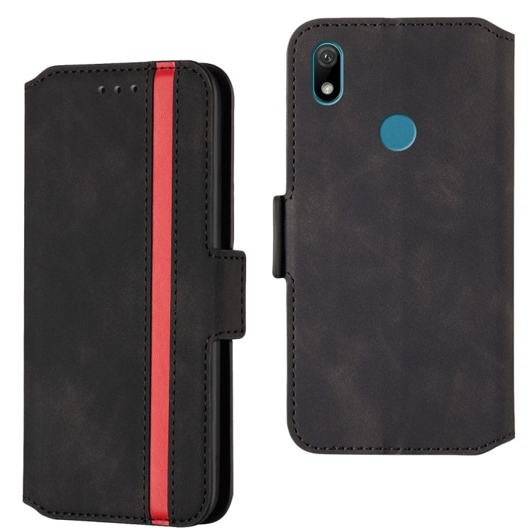 For Huawei Y5 (2019) / Honor 8S Retro Frosted Oil Side Horizontal Flip Case with Holder & Card Slots