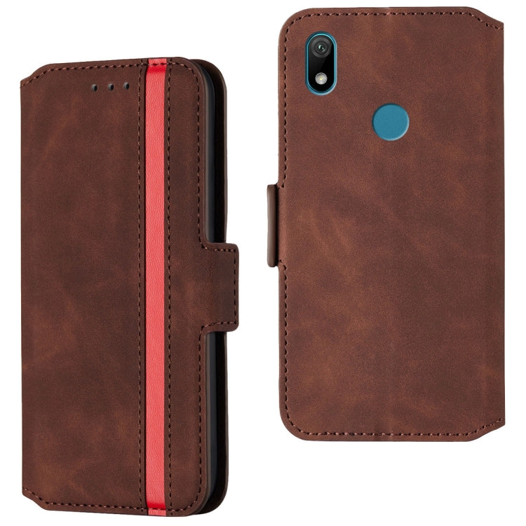 For Huawei Y5 (2019) / Honor 8S Retro Frosted Oil Side Horizontal Flip Case with Holder & Card Slots