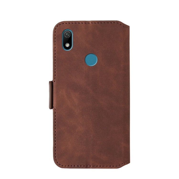 For Huawei Y5 (2019) / Honor 8S Retro Frosted Oil Side Horizontal Flip Case with Holder & Card Slots
