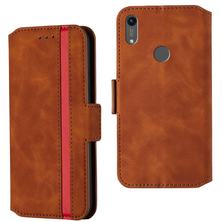 For Huawei Y6 (2019) / Honor 8A Retro Frosted Oil Side Horizontal Flip Case with Holder & Card Slots