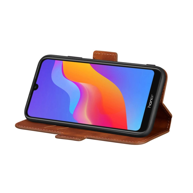 For Huawei Y6 (2019) / Honor 8A Retro Frosted Oil Side Horizontal Flip Case with Holder & Card Slots