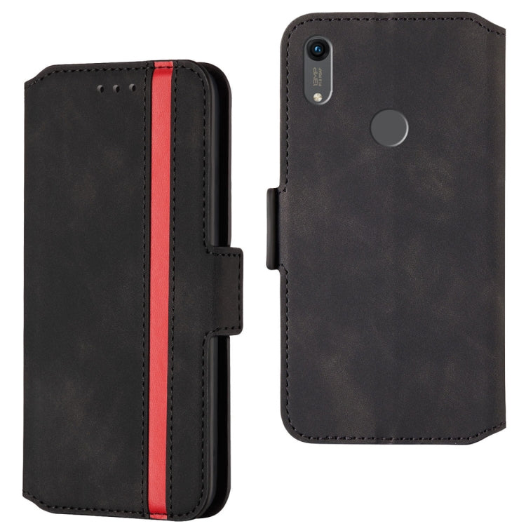 For Huawei Y6 (2019) / Honor 8A Retro Frosted Oil Side Horizontal Flip Case with Holder & Card Slots