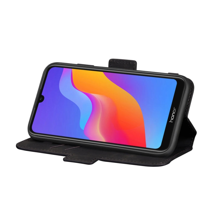 For Huawei Y6 (2019) / Honor 8A Retro Frosted Oil Side Horizontal Flip Case with Holder & Card Slots