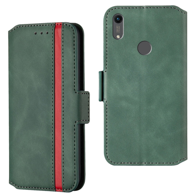 For Huawei Y6 (2019) / Honor 8A Retro Frosted Oil Side Horizontal Flip Case with Holder & Card Slots