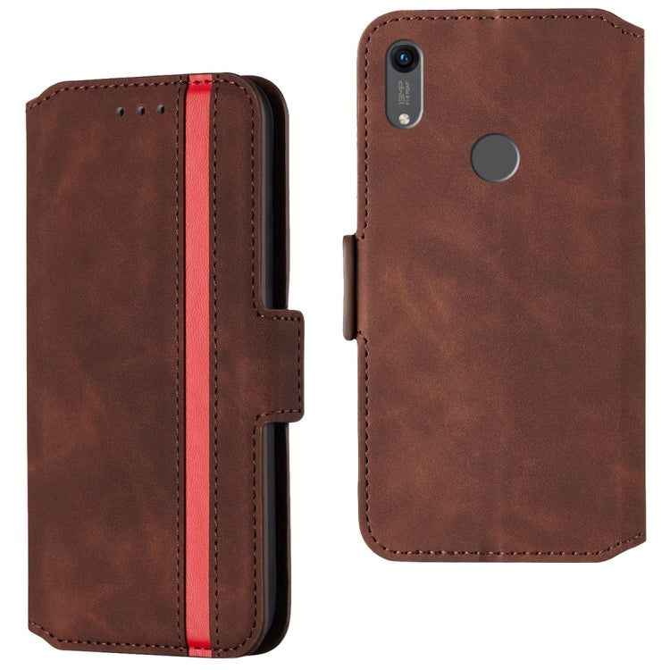 For Huawei Y6 (2019) / Honor 8A Retro Frosted Oil Side Horizontal Flip Case with Holder & Card Slots