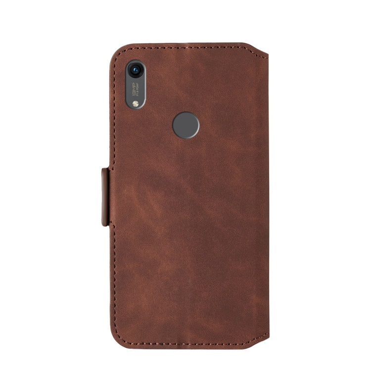 For Huawei Y6 (2019) / Honor 8A Retro Frosted Oil Side Horizontal Flip Case with Holder & Card Slots